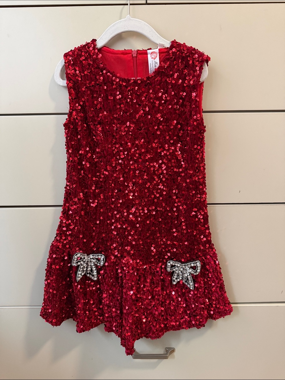 Mia Belle Girls Sequin Dress Size 6